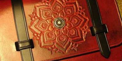 sac 2 sangles mandala rouge