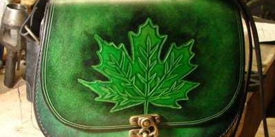 sac feuille vert 2