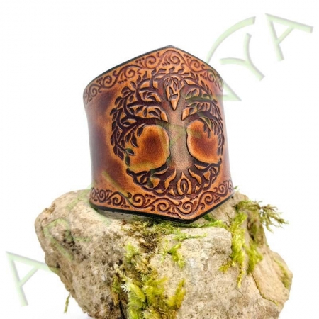 vue de couverture du Bracelet Ilythiir Yggdrasil_ couleur marron