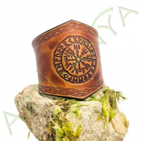 vue de couverture du Bracelet Ilythiir Vegvisir_couleur marron