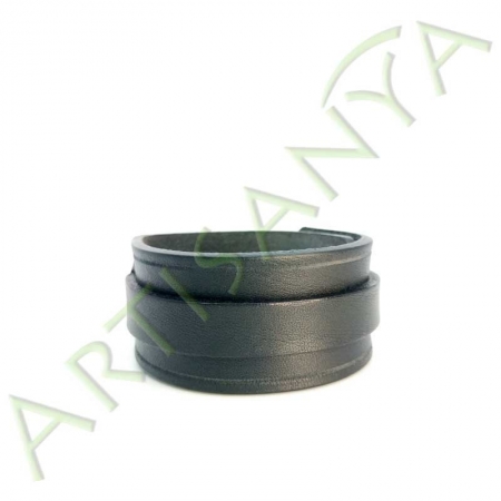 vue de face du Bracelet de Force noir 1 sangle