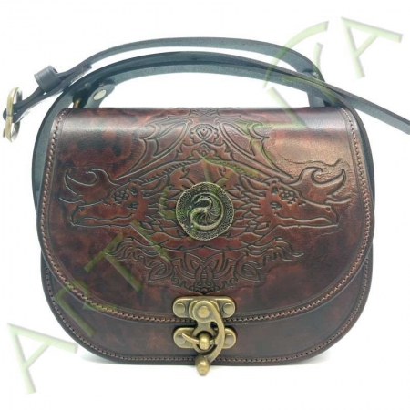 Sac Edda_motif dragon avec pièce décorative œuf de dragon
